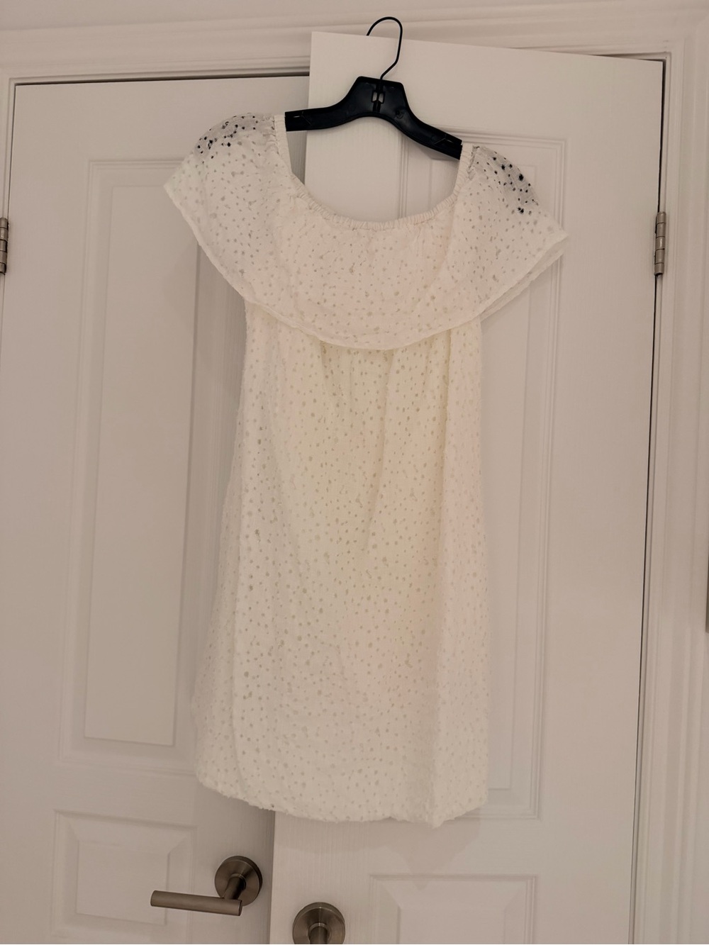 Women's White Off-Shoulder Lace Mini Dress